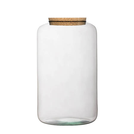 Glass terrarium vase W-606C+cork H:25cm D:15cm | Vases \ Jar vases ...