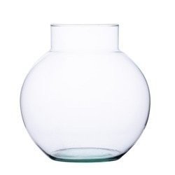 Glass ball vase W-503 H:19,5cm D:19cm
