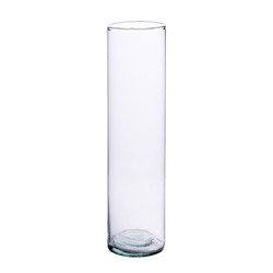 Glass cylinder vase H:35cm D:10cm