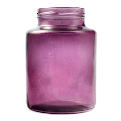 Glass jar vase H:20cm D:14,5cm WM-G001 purple