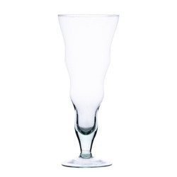 Glass stemmed vase WST-2 H:27cm D:11cm