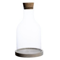 Glass terrarium 2x cut W-583+desk+cork H:28cm D:16cm