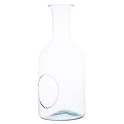 Glass vase H:35cm D:15cm W-504+side hole