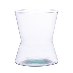 Glass vase W-195C H:18cm D:12cm