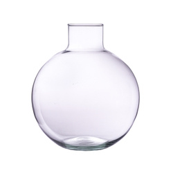 Recycled glass ball vase W-678A H:24cm D:23cm