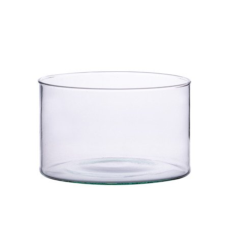 Glass cylinder bowl H:14cm D:22cm
