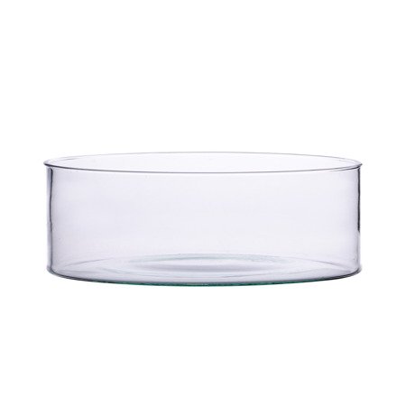 Glass cylinder bowl H:8,5cm D:19,5cm M-2