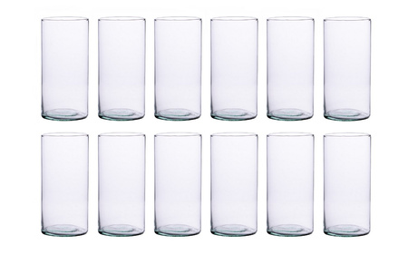 Glass cylinder vase Set H:14cm D:6,8cm