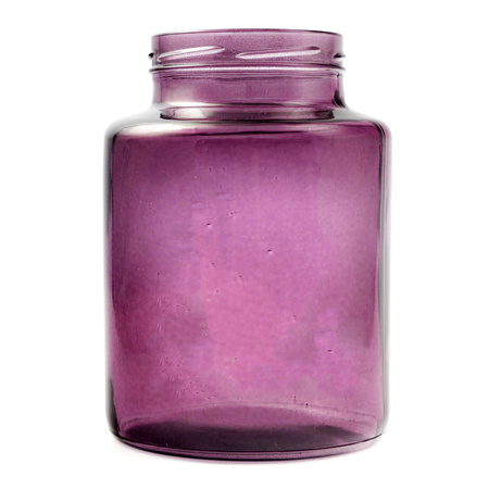 Glass jar vase H:20cm D:14,5cm WM-G001 purple