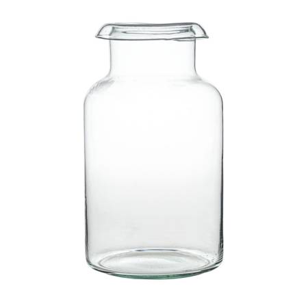 Glass jar vase WOZ-09 H:19cm D:14cm 