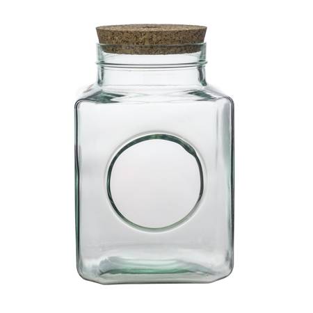 Glass jar vase hole H:20cm D:13,5 cm WM-8P003