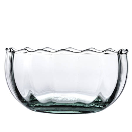 Glass salad bowl W-698 H:7cm D:14cm