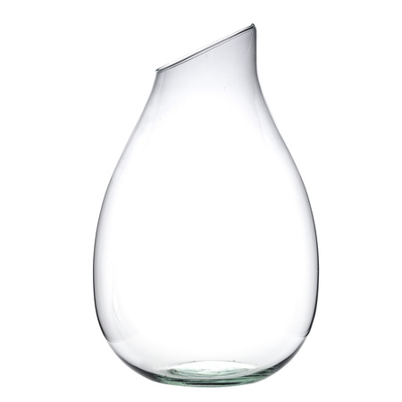 Glass vase W-598 Slant H:43cm D:34cm