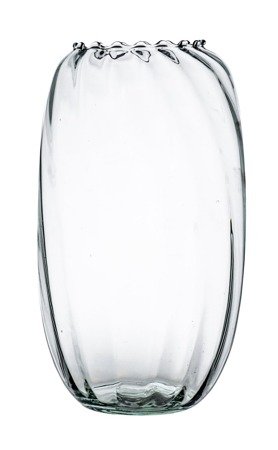 Glass vase W-599 optic H: 26cm D: 15cm