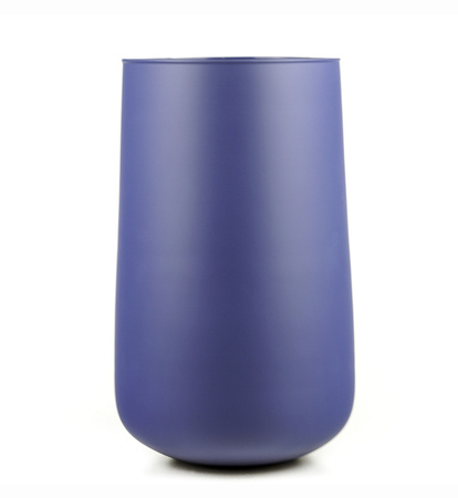 Glass vase WL-111 H:25cm D:15.5cm Blue Matt