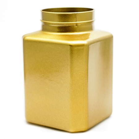 Glass jar vase H:20cm D:13,5cm WM-8P001 gold