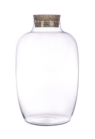 Glass terrarium W-714+korek H:30m D:19cm
