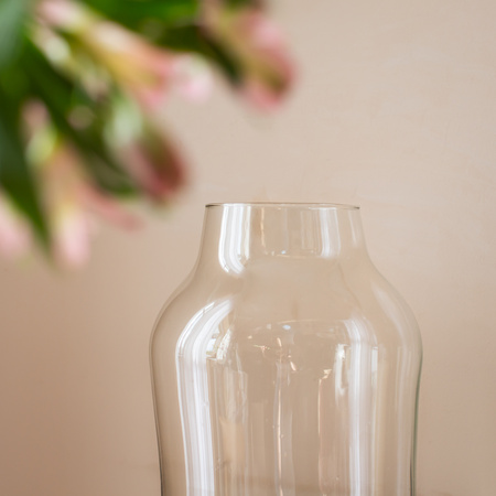 Glass jar vase W-456C H:37cm D:26cm 