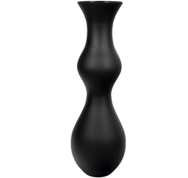 High vase W-441B black matt H: 70cm D: 23cm