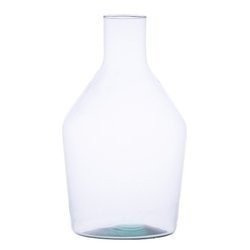 Glass bottle vase W-545B H:30,5cm D:18cm