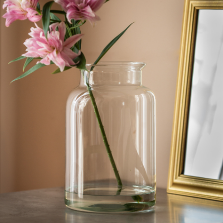 Glass jar vase W-332J H:30cm D:19cm