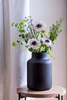 Black mat jar vase WM-P003 black mat H:25 cm D:17 cm