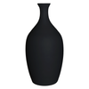 Tall black bottle vase W-259 H:45cm D:23cm