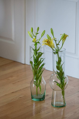 Glass vase W-627 H:40cm D:13.5cm