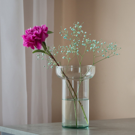 Glass vase W-787 H:22cm D:14cm