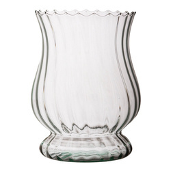 Glass vase W-374A optic H:25cm D:19cm