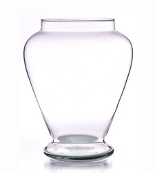 Glass vase W-505 H:22cm D:17,5cm