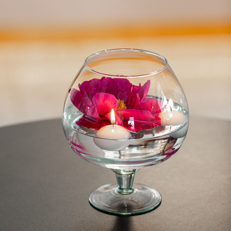 Glass cognac vase KK-2 H:19cm D:16cm SALE