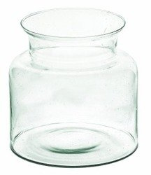 Glass jar vase H:20cm D:14cm W-332N