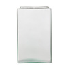 Square glass vase  KW-3A H:18,5cm D:11,5 OUTLET