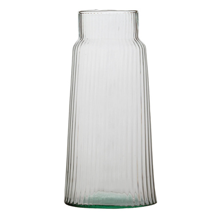 Grooved glass vase W-702B2 H:30cm D:14,5cm