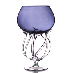 Goblet "Root" blue H:27cm D:17cm
