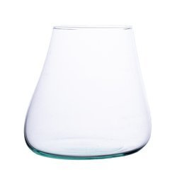 Hand Blown Molten Glass Terrarium 12-13cm flat bottom