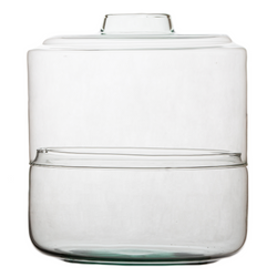 Two-piece terrarium glass  W-589+W-590 H:22cm D:19cm