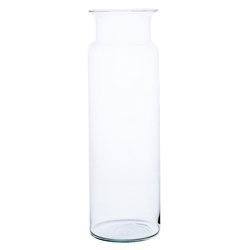 Glass jar vase W-332H3 H:30cm D:9,5cm 