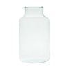Glass jar vase W-395K2 H:20cm D:14,5cm OUTLET