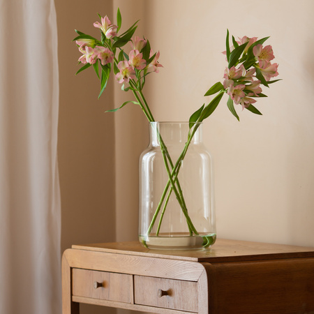 Glass jar vase H:30cm D:19cm W-395E