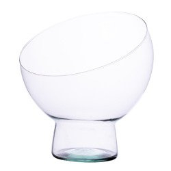 Slanted cut glass ball WD-17 H:20cm D:20cm