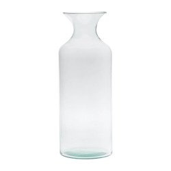 Glass tall bottle vase W-356 H:39cm D:14,5cm