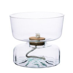 Glass flowerpot WL-100+WL-101 H:22cm D:24cm