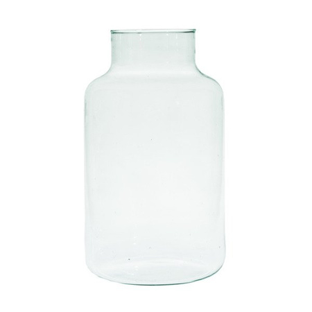 Glass jar vase W-395K2 H:20cm D:14,5cm OUTLET