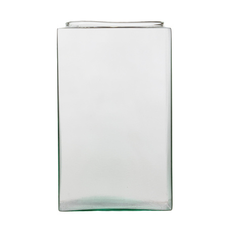 Square glass vase  KW-3A H:18,5cm D:11,5 OUTLET