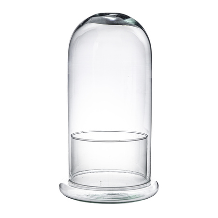 Glass cover W-315p+W-308G H:25cm D:13cm, No Hole