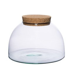 Glass terrarium WL-83 + cork H:14,5cm D:24cm