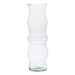 Glass vase  W-370 H:38cm D:12,8cm