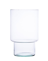 Glass vase W-191E H:23cm D:13cm